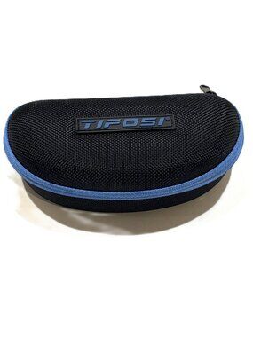 Tifosi Optics Hard Shell Sunglasses Case with zipper and cleaning cloth